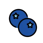 Blueberries SVG Icon